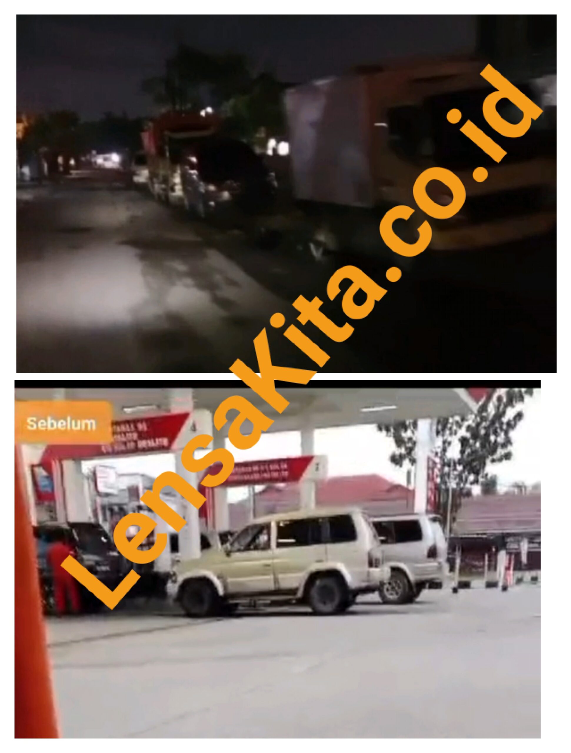 Fhoto antrian diduga mobil langsir 